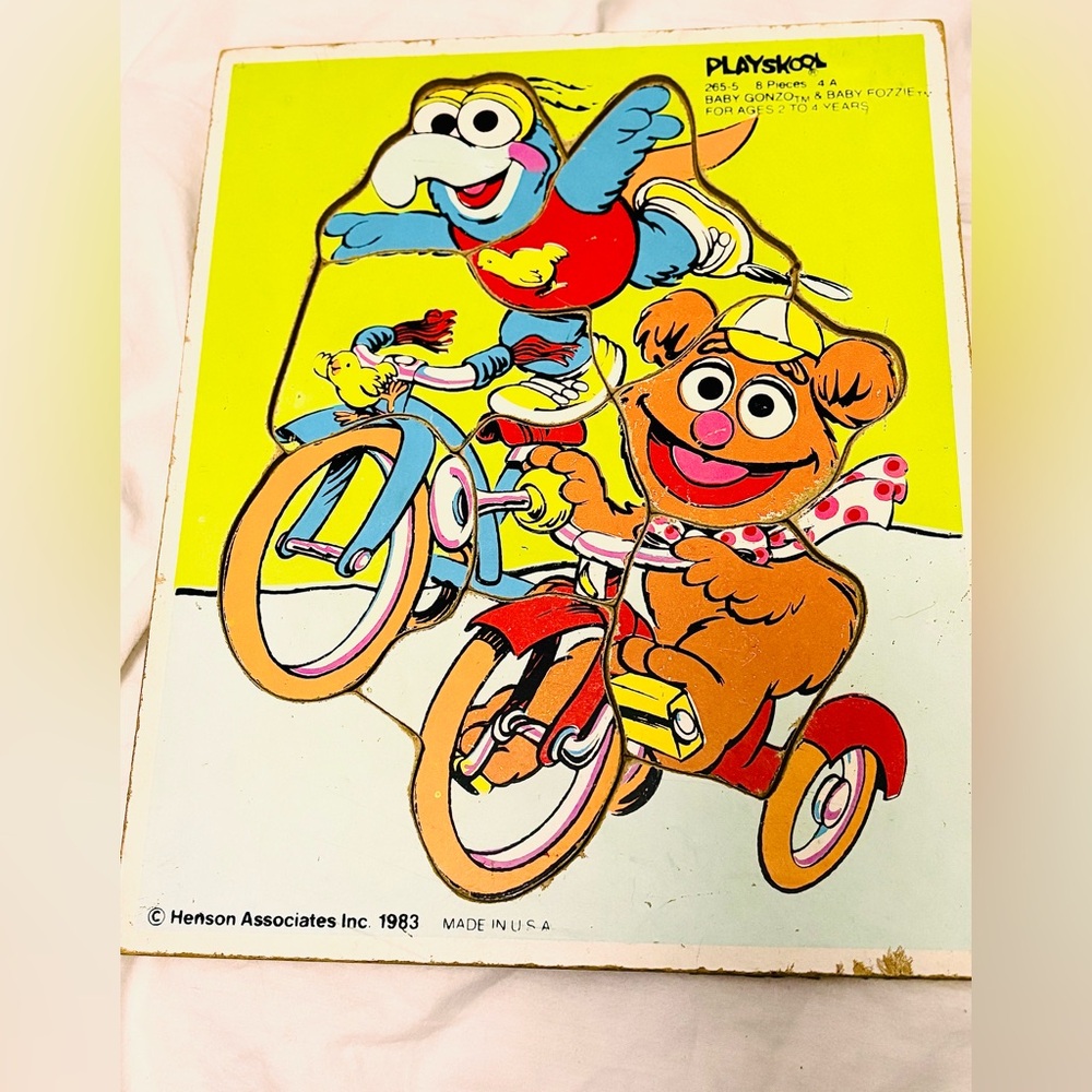 Vintage Playskool Chipboard Puzzle Collection